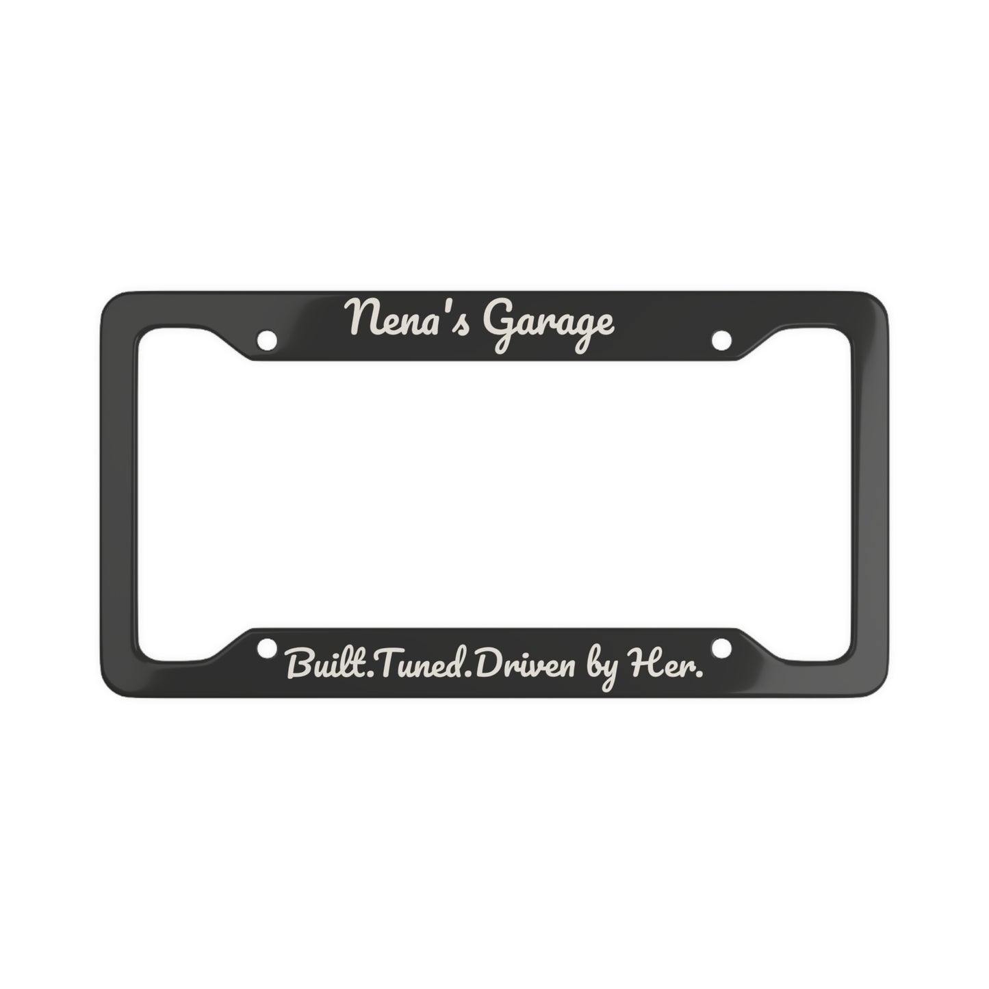 Nena’s Garage License Plate Frame