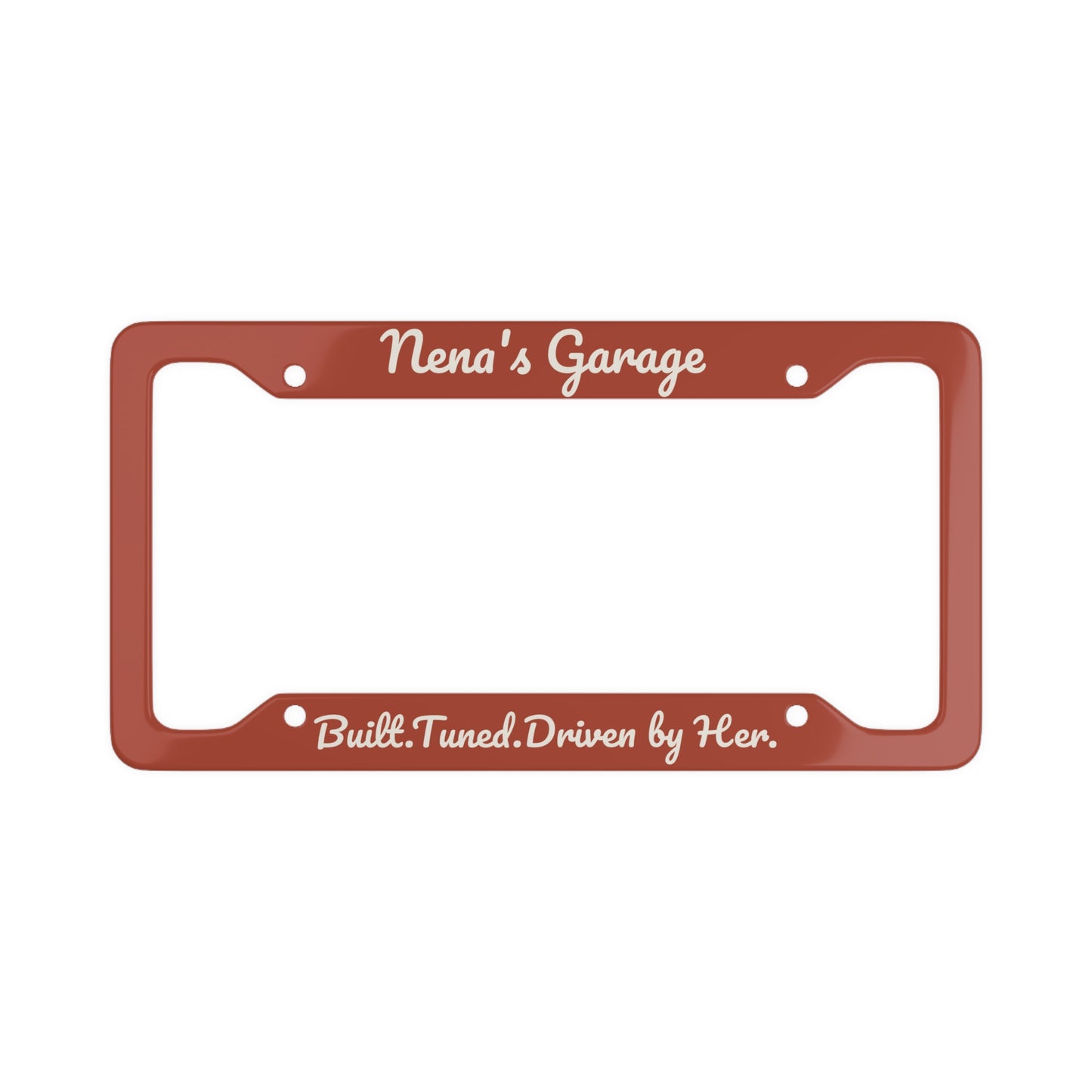 Nena’s Garage License Plate Frame
