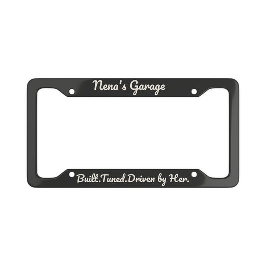 Nena’s Garage License Plate Frame