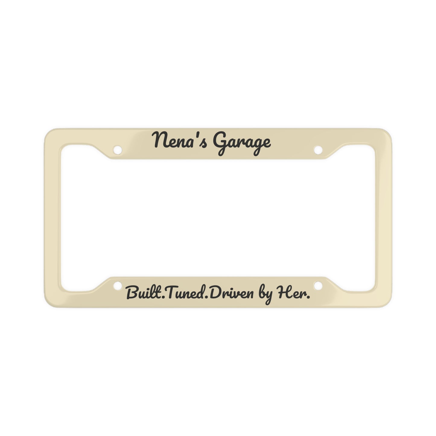 Nena’s Garage License Plate Frame