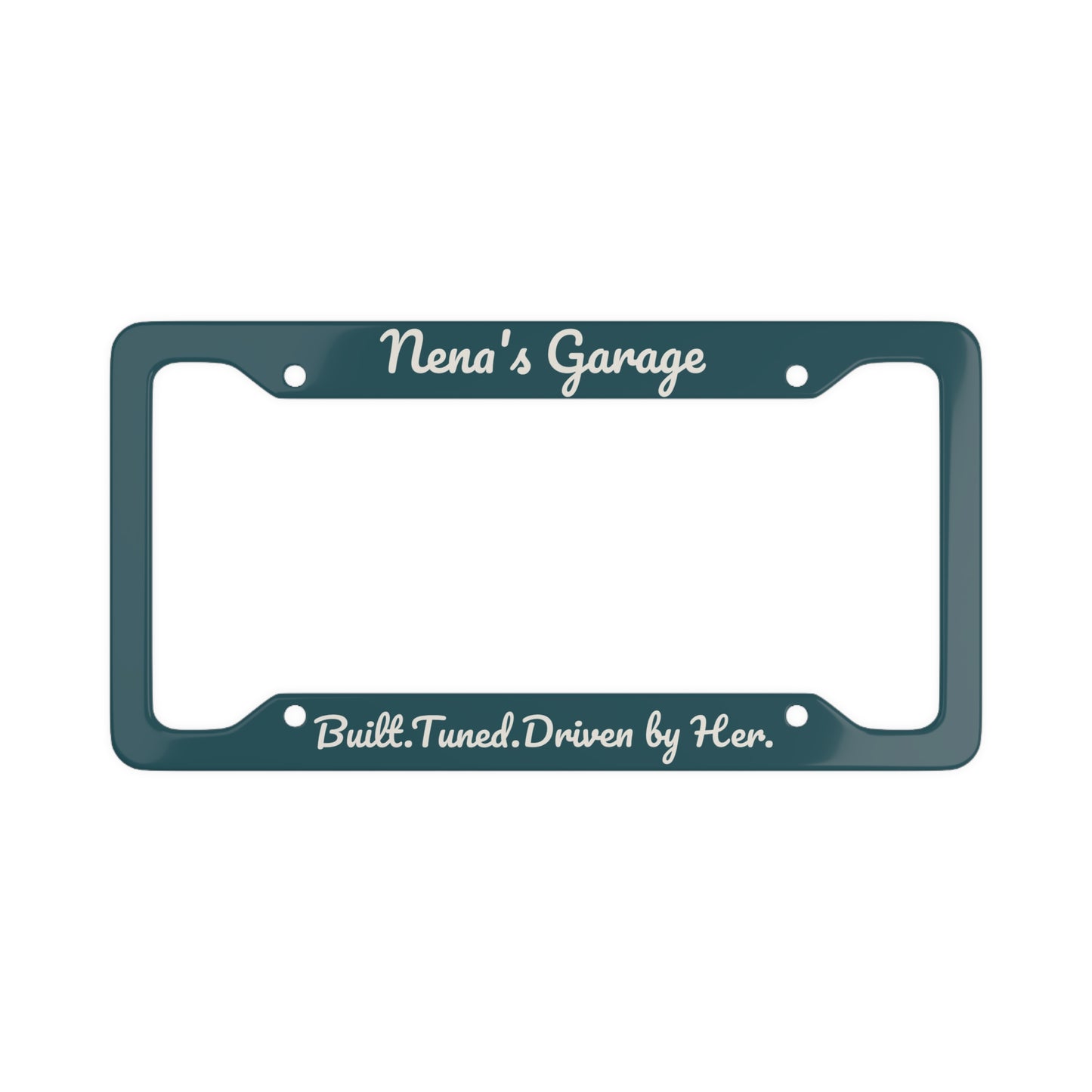 Nena’s Garage License Plate Frame